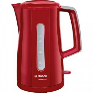 Чайник Bosch TWK3A014 1.7 л пластик красный