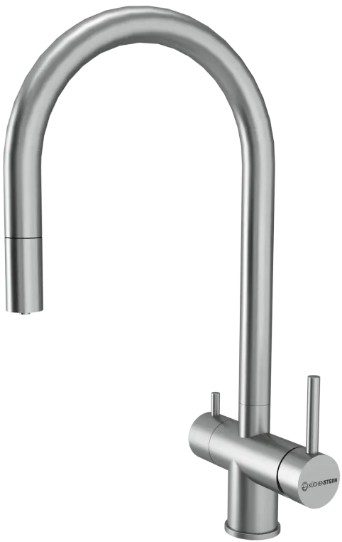 Смеситель KuchenStern Drim-FS нерж. сталь фото