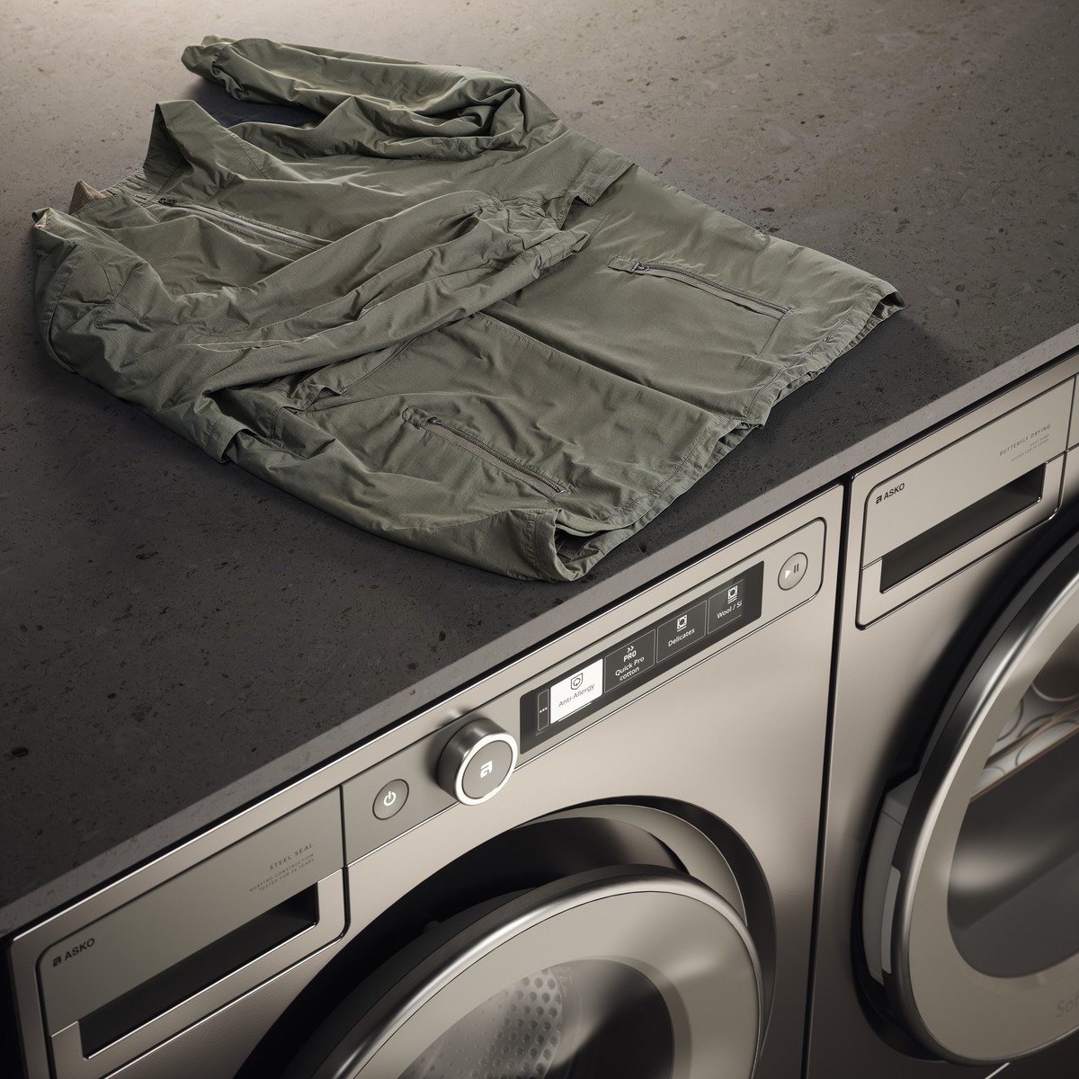 Сушильная машина Asko T509HRT 9 kg с тепловым насосом титан фото