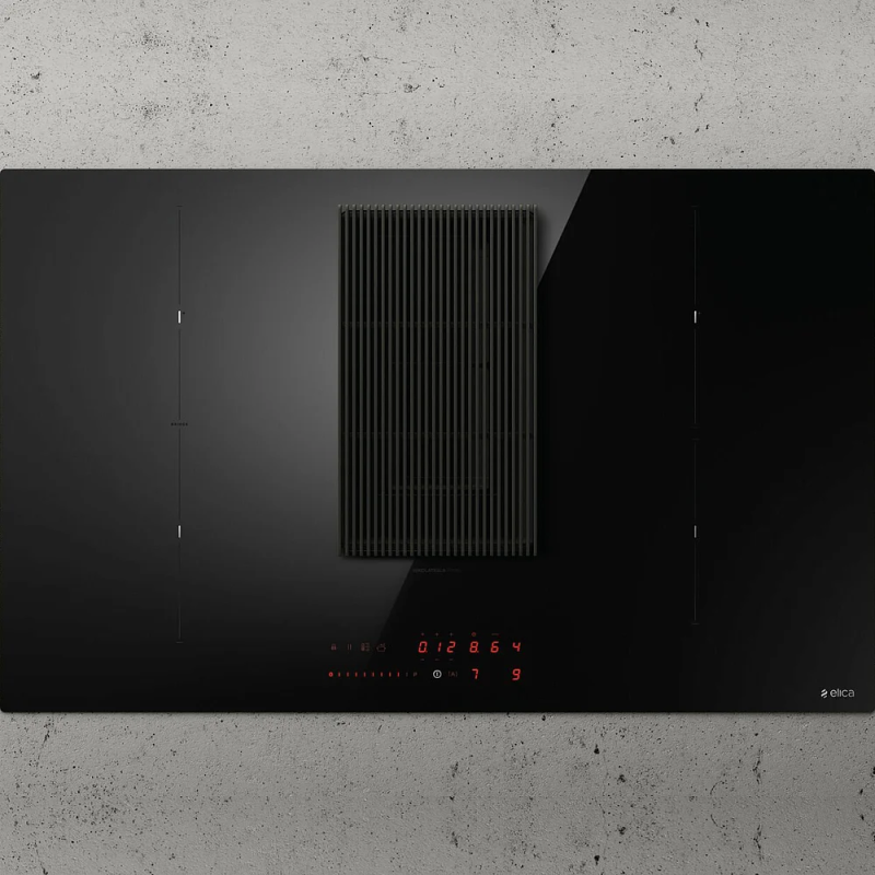 Поверхность индукционная с вытяжкой Elica Nikolatesla Prime S BL/A/83 черный фото