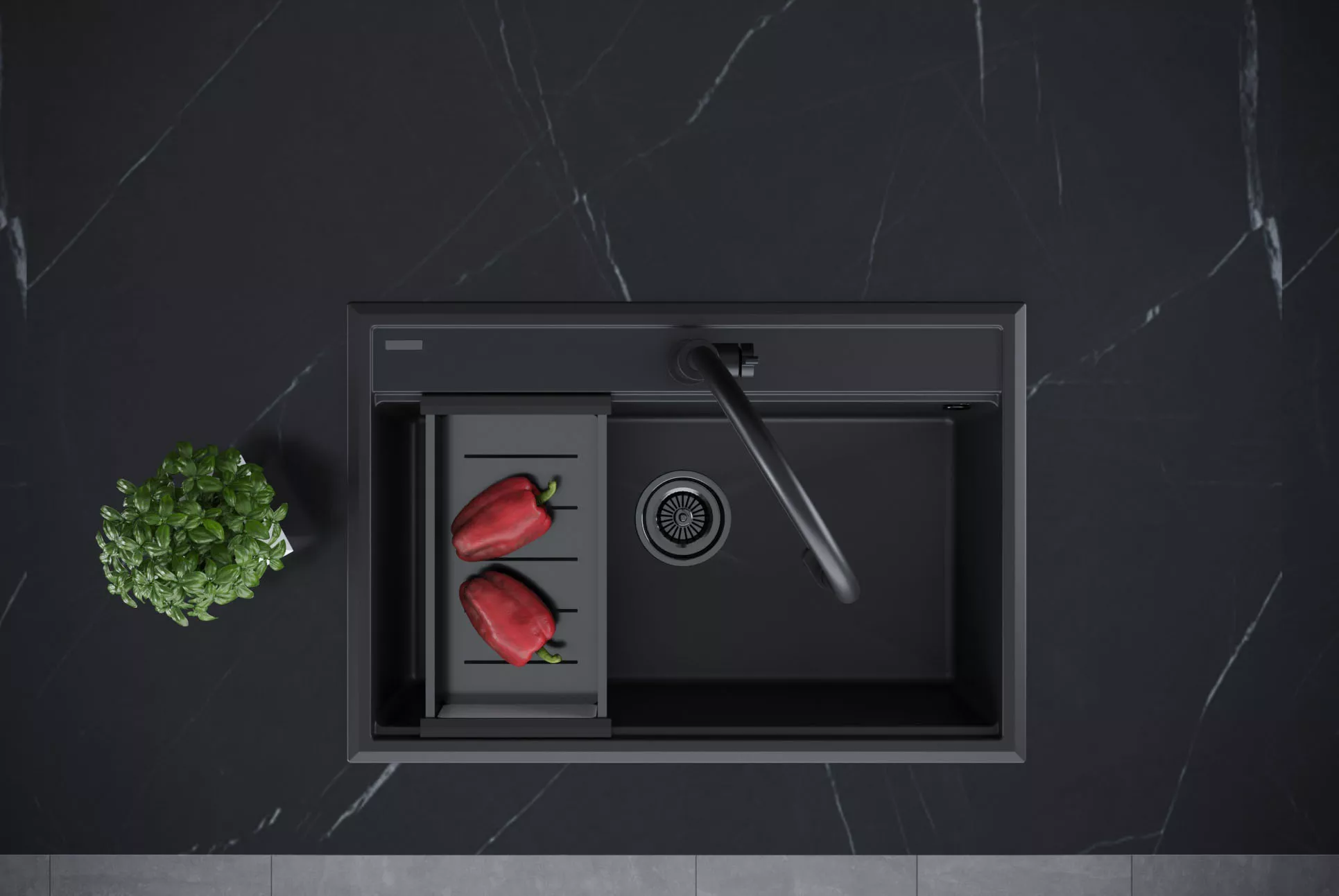 Коландер Paulmark Advanse A375-GM вороненая сталь фото