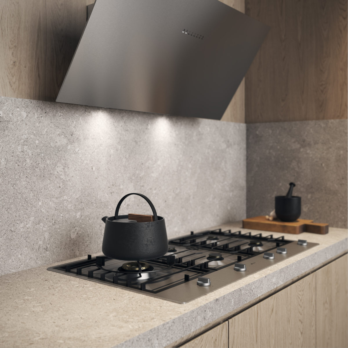 Поверхность газовая Asko HG1986SB нержавеющая сталь фото