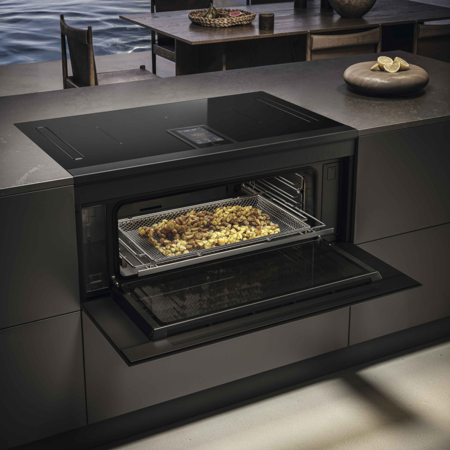 Elica Lhov Combisteam BL/A/90 4в1 (Варочная панель, вытяжка, духовка, пароварка) фото