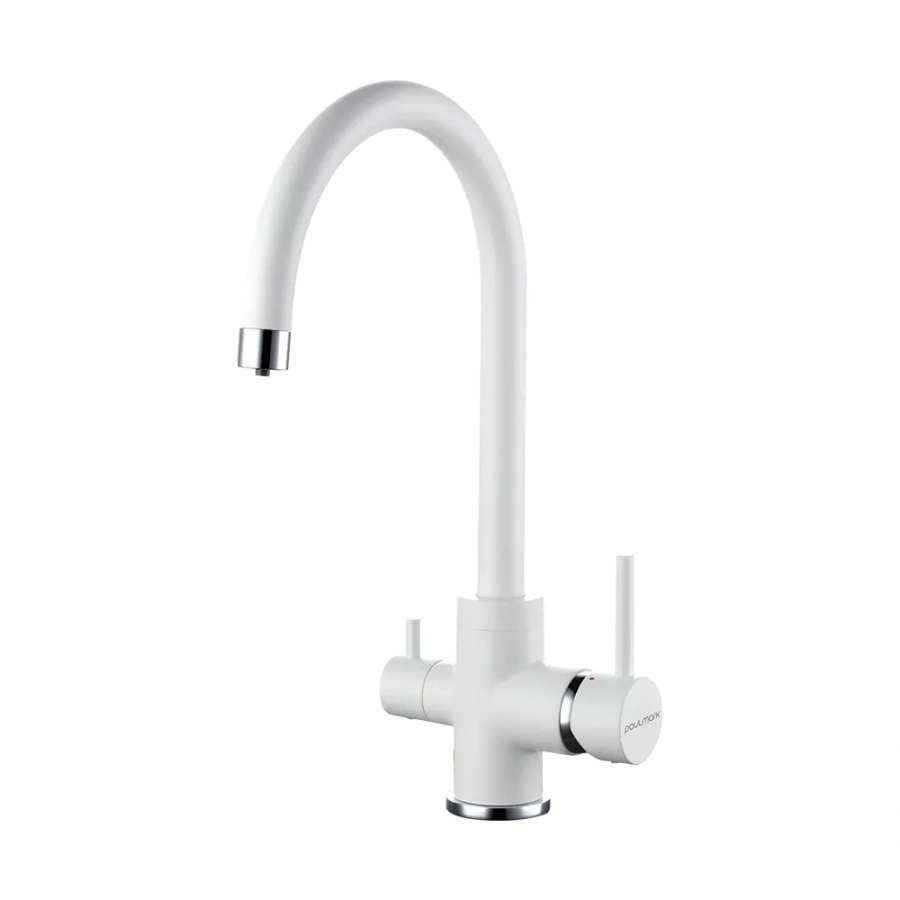 Смеситель Paulmark Essen Es213211-WH белый матовый фото