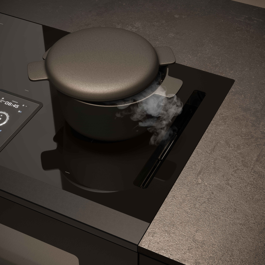 Elica Lhov Combisteam BL/A/90 4в1 (Варочная панель, вытяжка, духовка, пароварка) фото