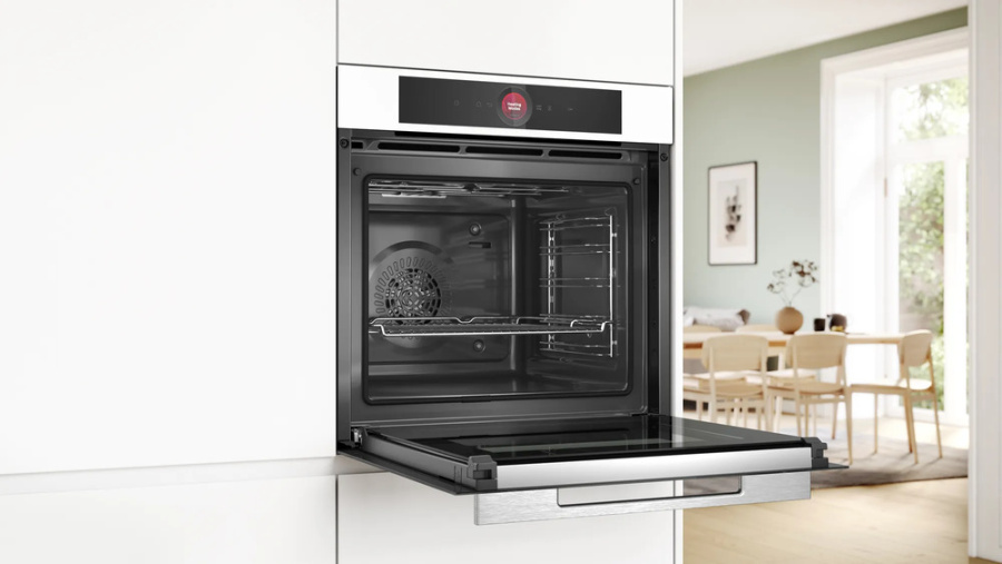 Духовой шкаф Bosch HBG 7721W1S Serie 8 белый фото
