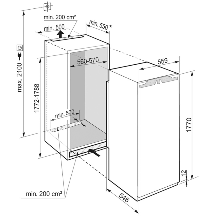 schema-vstraivaniya-vstraivaemaya-morozilnaya-kamera-liebherr-sifnf-5108