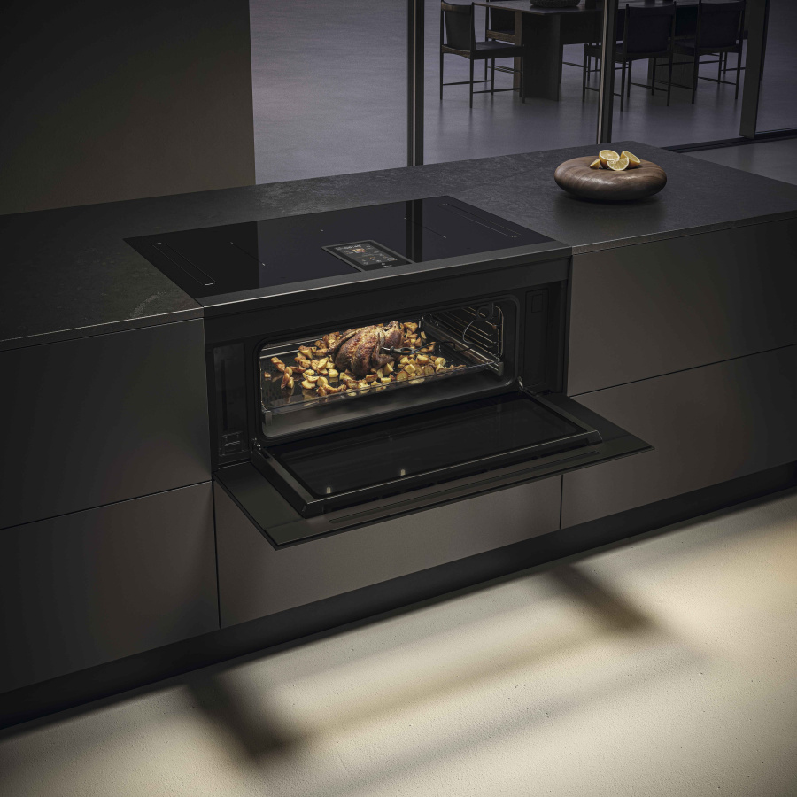 Elica Lhov Combisteam BL/A/90 4в1 (Варочная панель, вытяжка, духовка, пароварка) фото