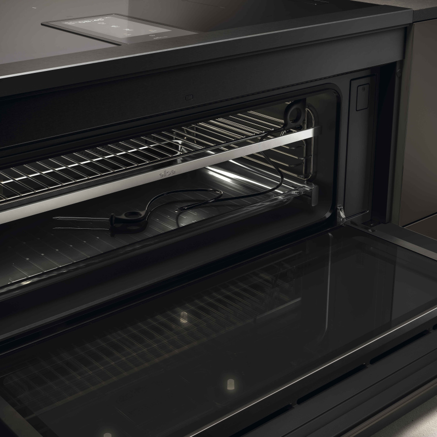 Elica Lhov Combisteam BL/A/90 4в1 (Варочная панель, вытяжка, духовка, пароварка) фото