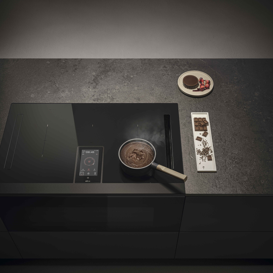 Elica Lhov Combisteam BL/A/90 4в1 (Варочная панель, вытяжка, духовка, пароварка) фото