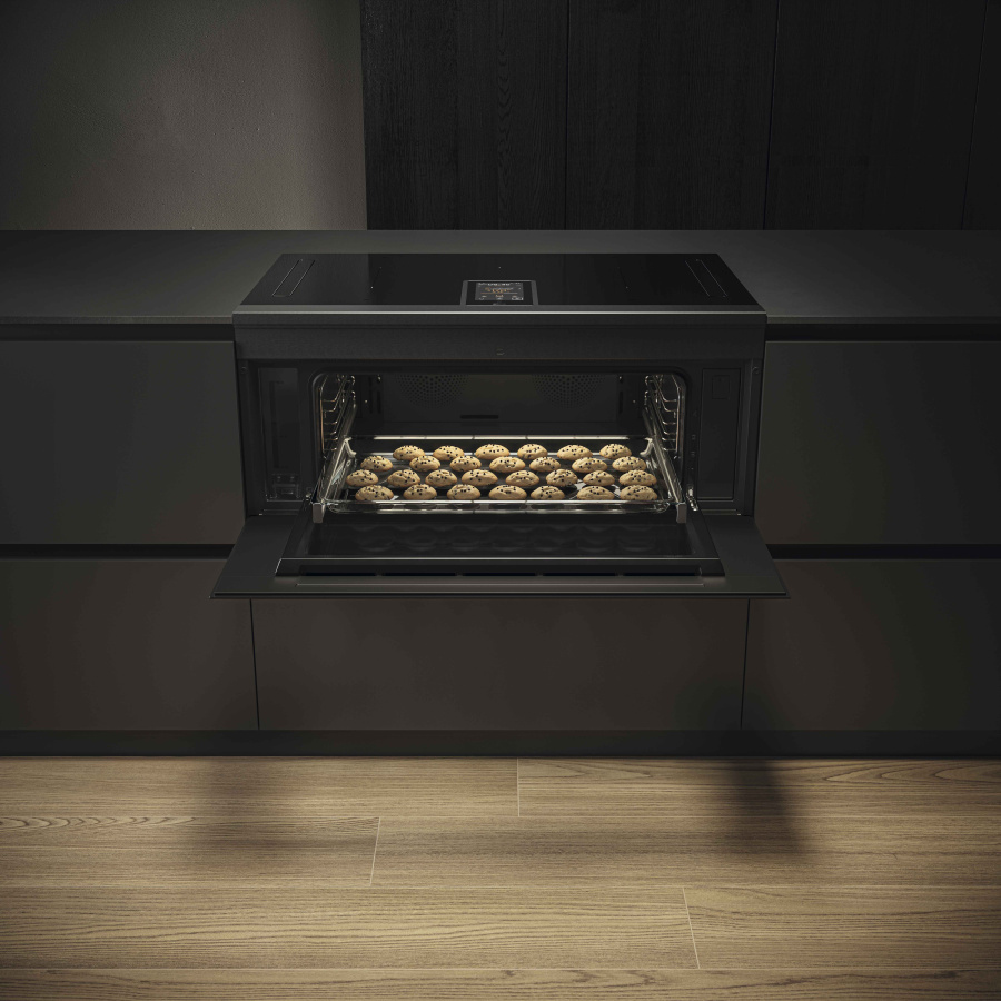 Elica Lhov Combisteam BL/A/90 4в1 (Варочная панель, вытяжка, духовка, пароварка) фото